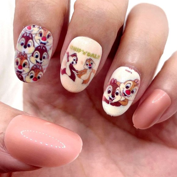 CHIP & DALE Fingernail Stickers Manicure Decals - Picture 7 of 7
